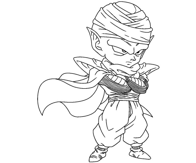 Piccolo coloring crafty teenager