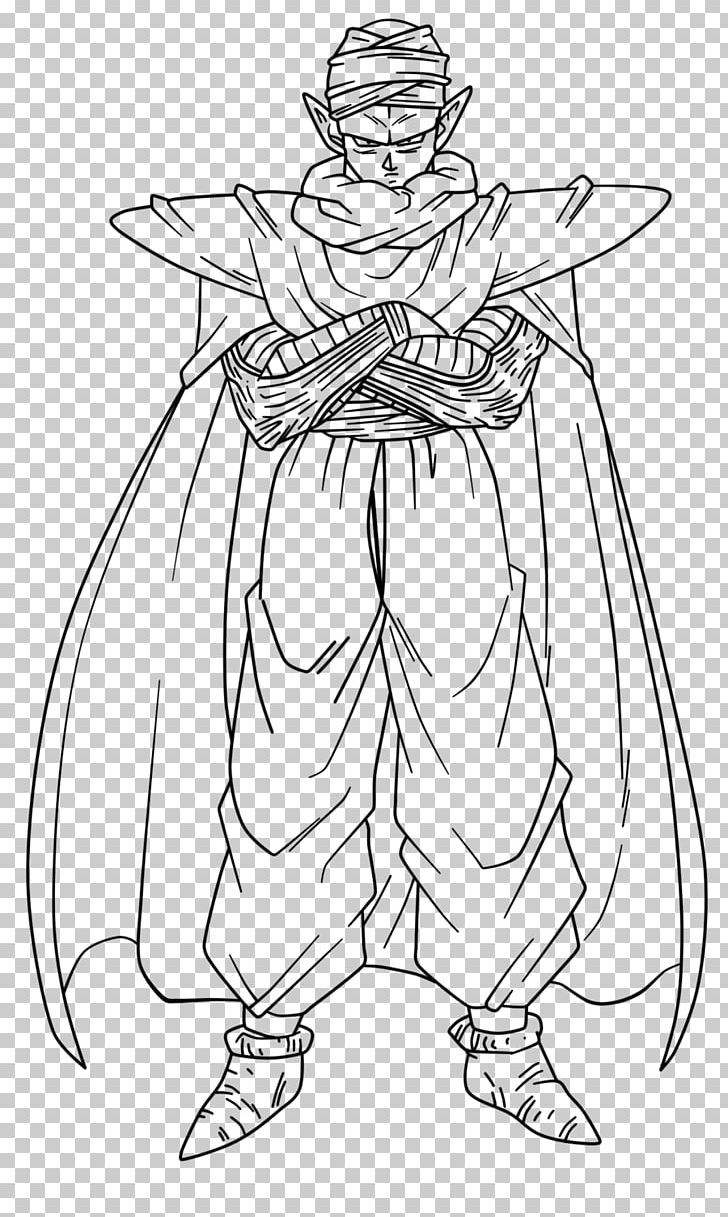 Piccolo goku vegeta drawing line art png clipart arm artwork black and white bola de drac