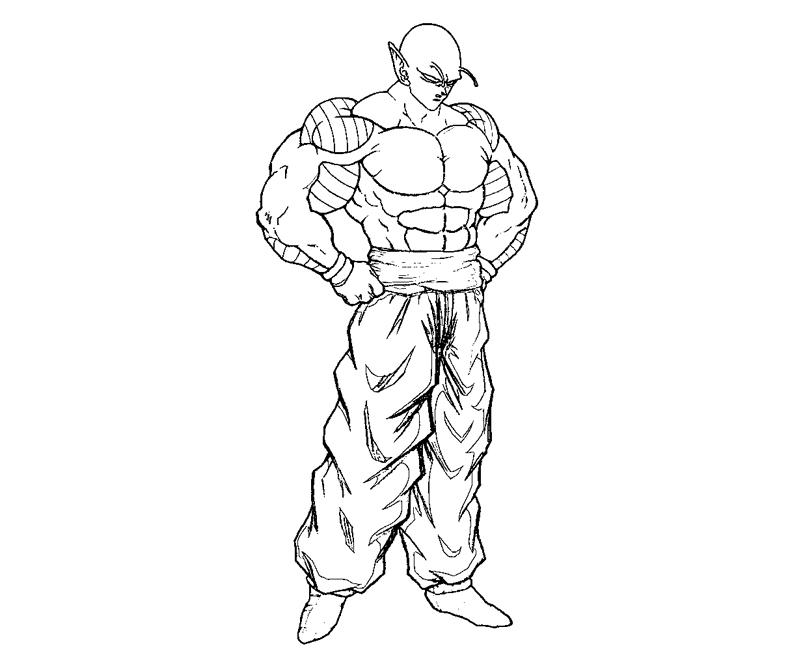 Piccolo coloring crafty teenager