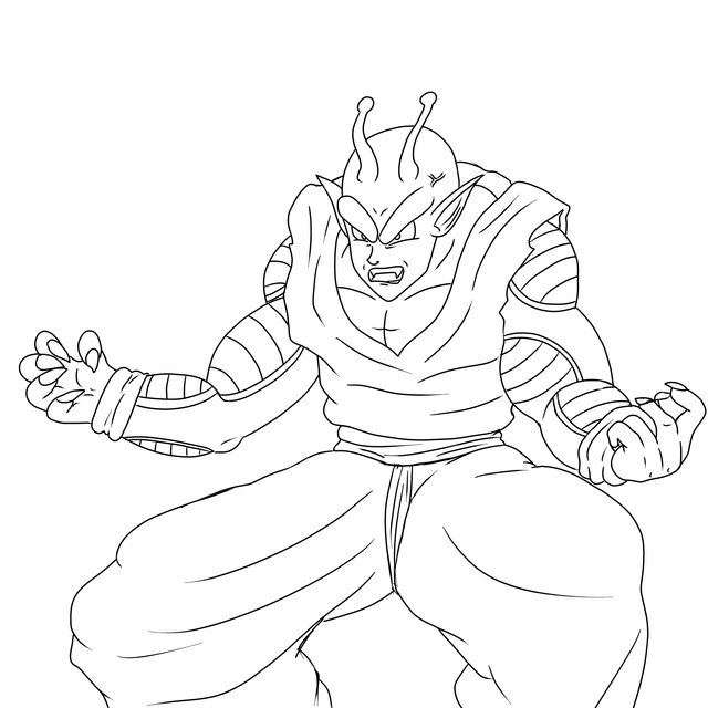 Any aspiring artists want to color in this piccolo line