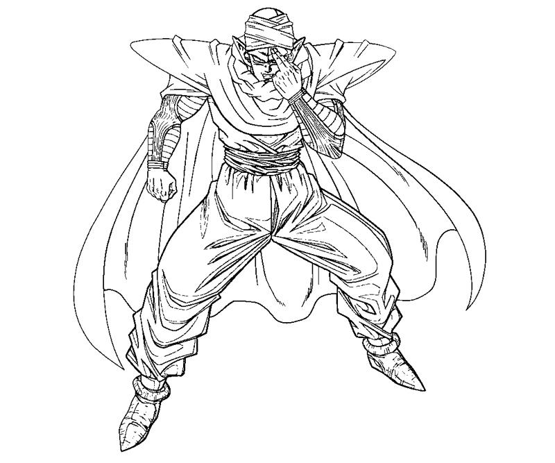 Piccolo coloring crafty teenager