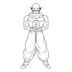 Dragonball z coloring pages for kids printable free download