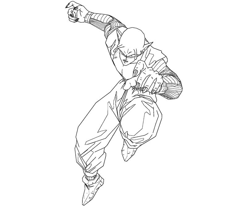 Piccolo coloring crafty teenager