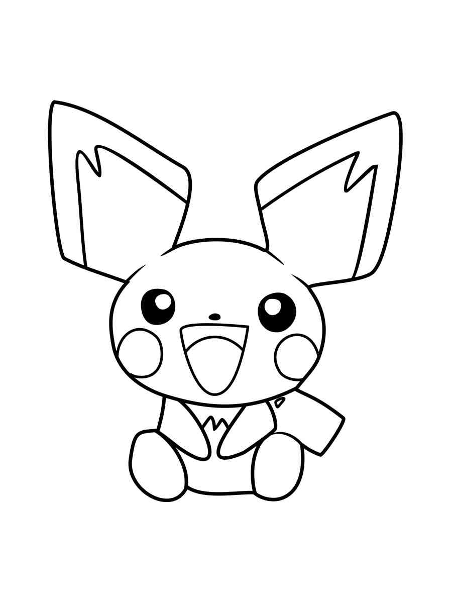 Pichu pokemon coloring pages