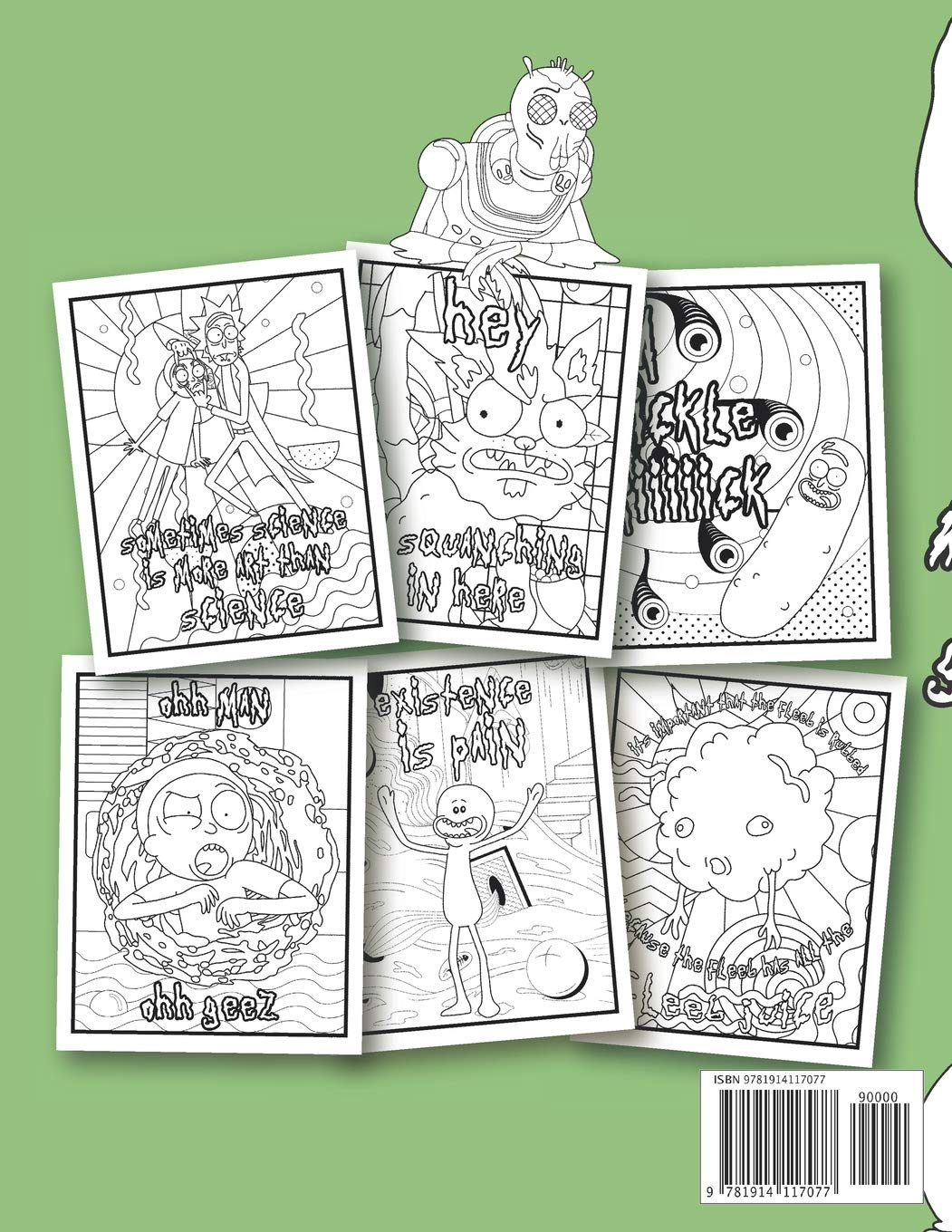 Rick and morty quotes coloring book polygon publishing