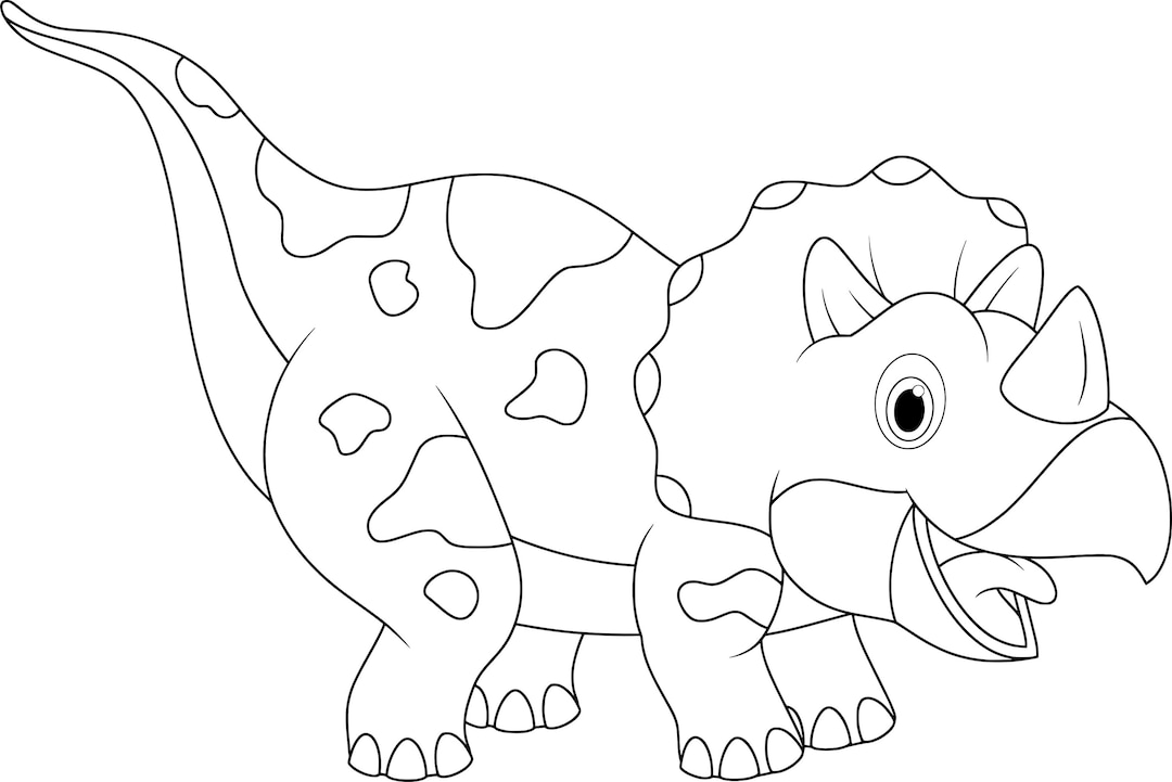 Printable dinosaur coloring pages for kids