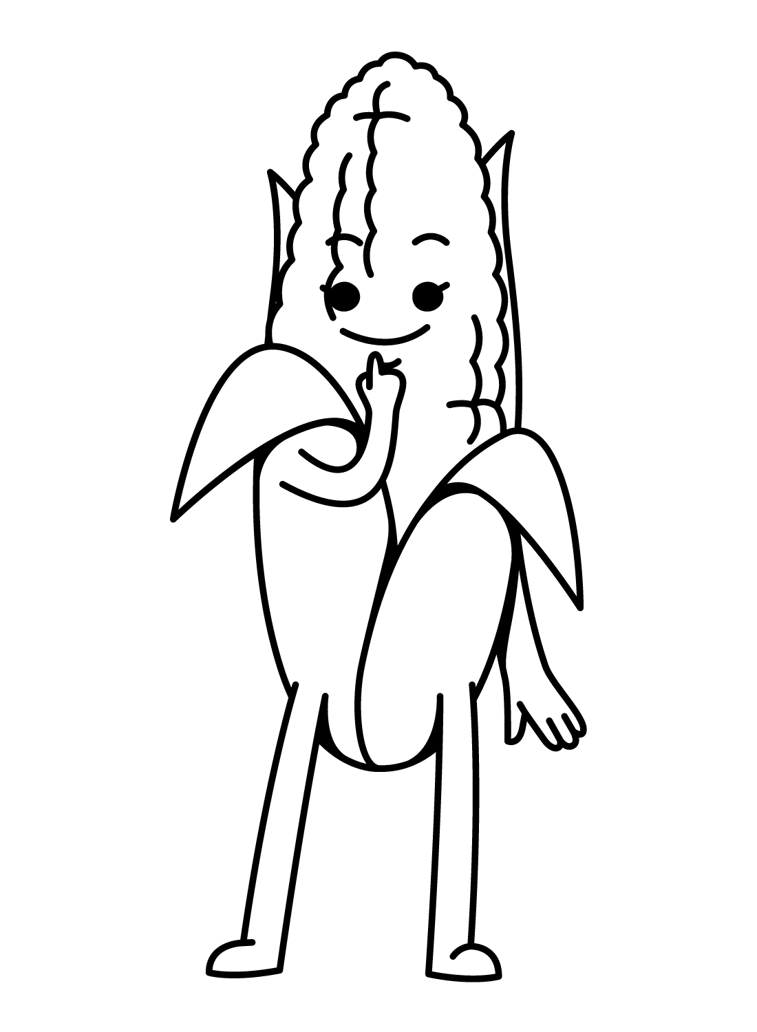 Corn coloring pages printable for free download