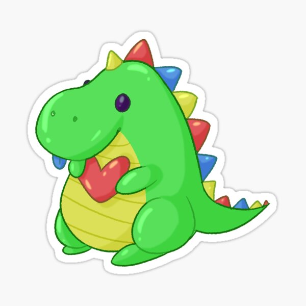 Derpy dino sticker for sale by antonshonigboer