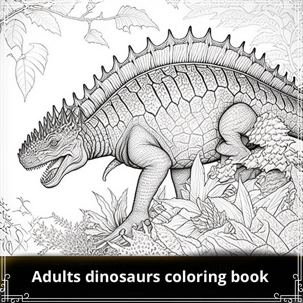 Dinosaur coloring books
