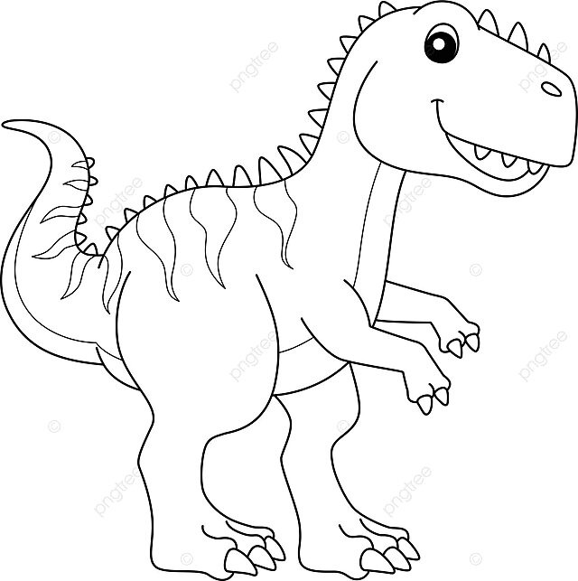 Giganotosaurus coloring isolated page for kids triceratops silhouette colouring vector rat drawing ring drawing kid drawing png and vector with transparent background for free download