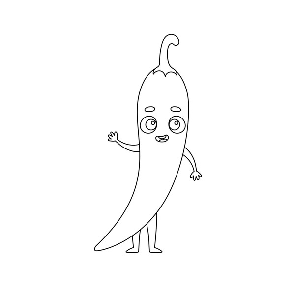 Hundred chilli vector colouring book royalty