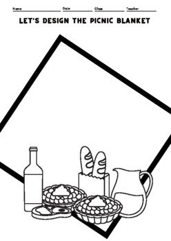 Picnic coloring pages and activities by backstage teachers tpt