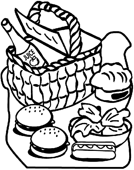 Picnic on crayola coloring pages family coloring pages free coloring pages