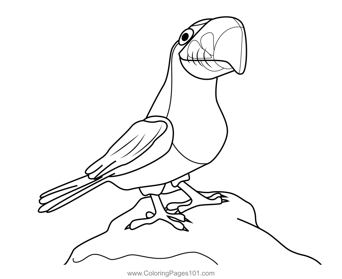 Pico encanto coloring page for kids
