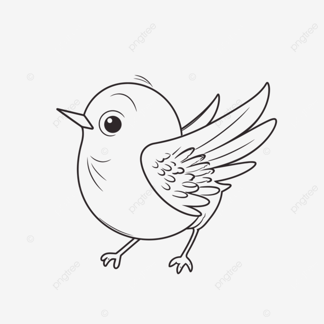 Dibujo de las pãginas para colorear pãjaro bebã con alas ilustraciãn vectorial boceto contorno png dibujos dibujo bebe dibujo de pãjaro dibujo de ala png y vector para dcargar gratis