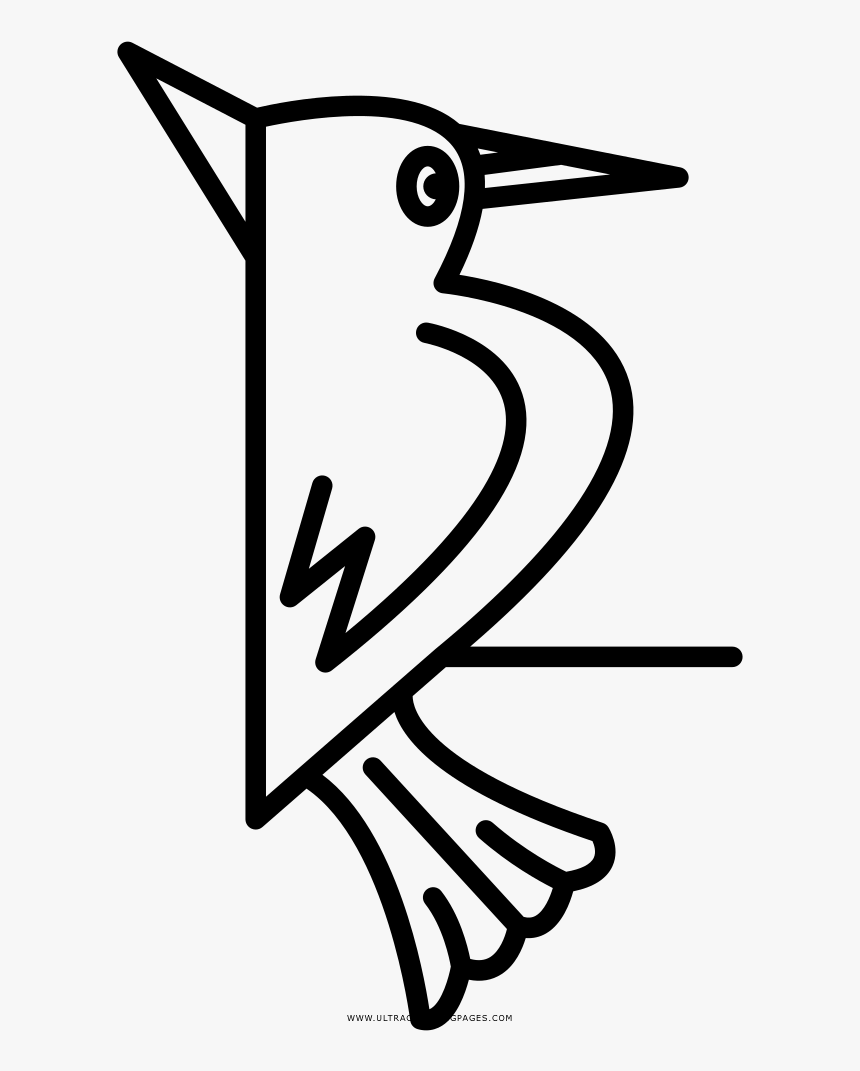 Woodpecker coloring page