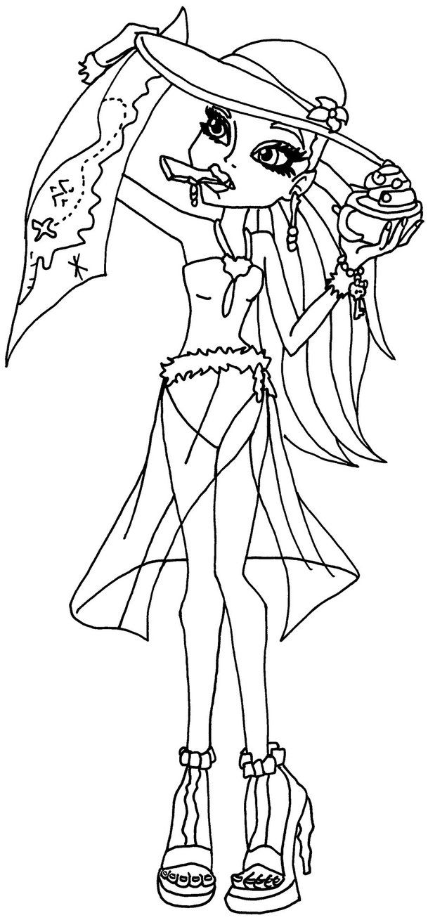 Abbey bominable monster high coloring page coloring pages coloring for kids coloring pages for kids