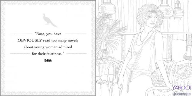 Downton abbey coloring book exclusive first look get printable pages
