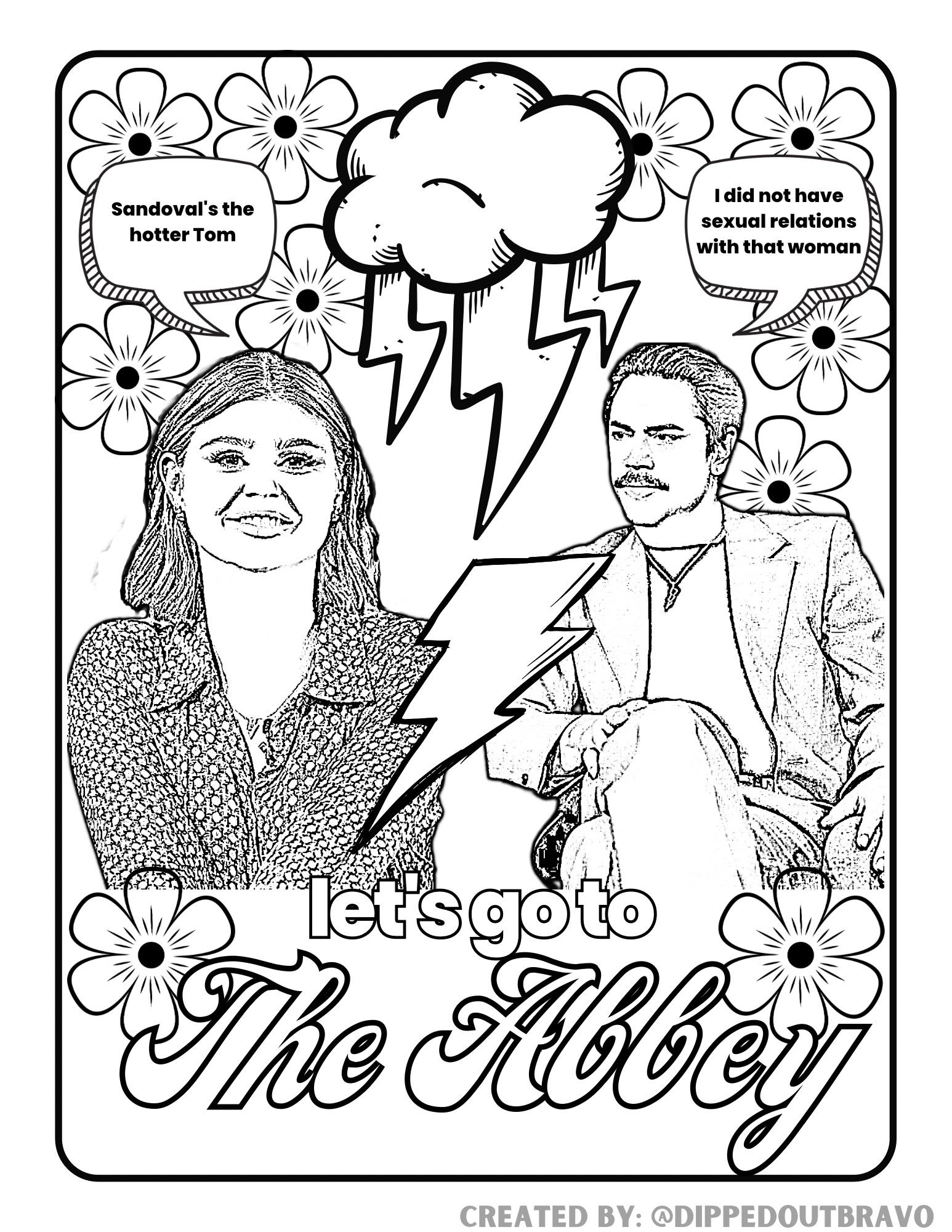 Coloring pages for scandoval ðð rvanderpumprules