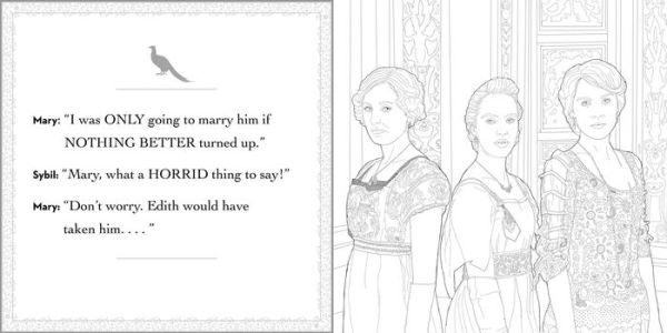 Downton abbey the official coloring book gold foil gift edition by gwen burns paperback barnes noble