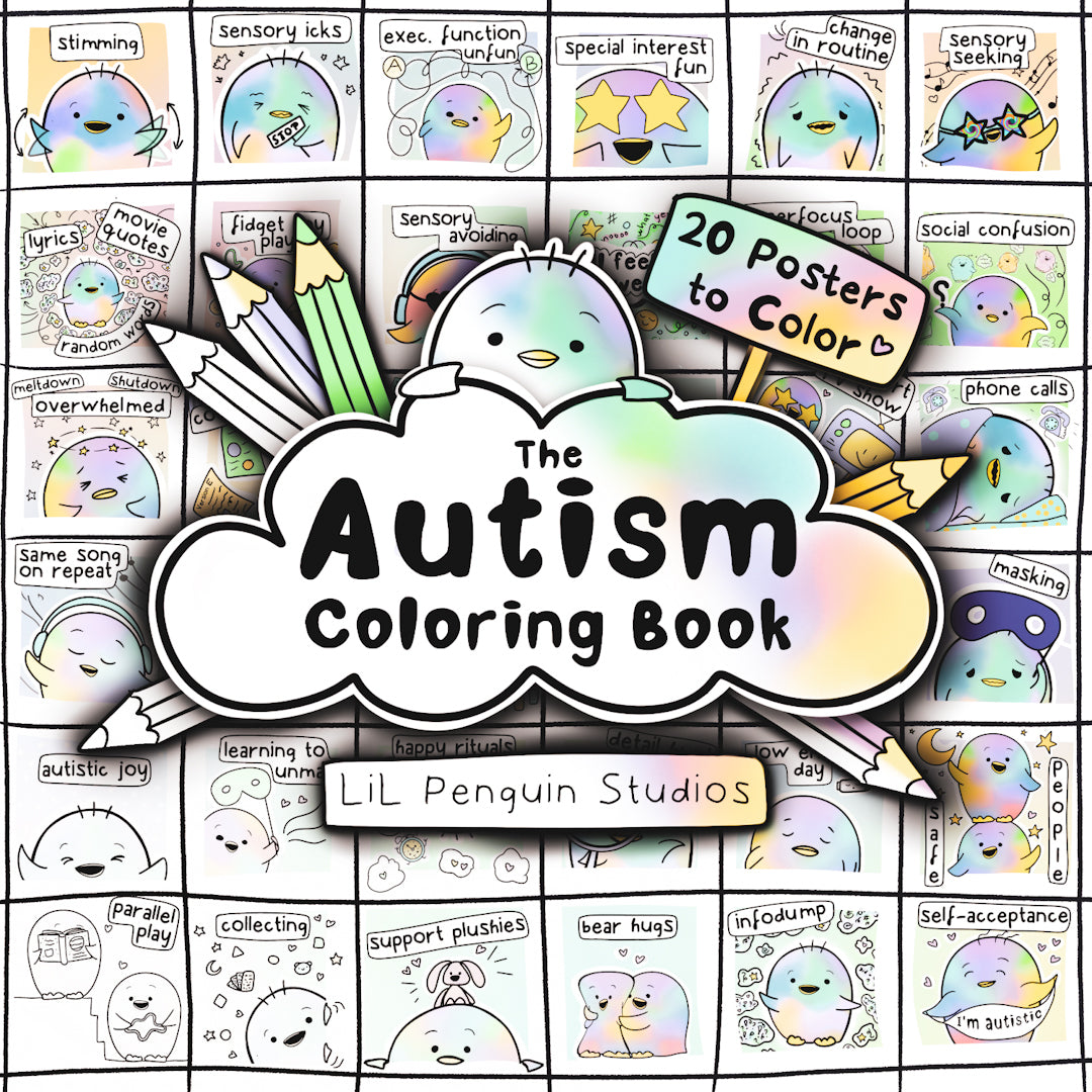 The autism coloring book lil penguin studios