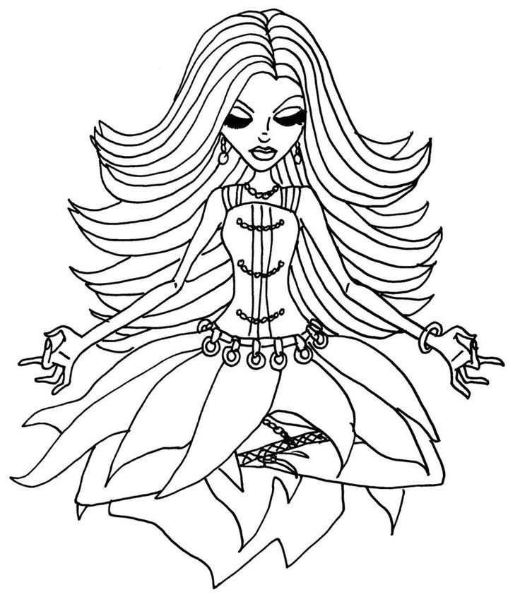 Spectra vondergeist monster high coloring page coloring pages cool coloring pages monster high