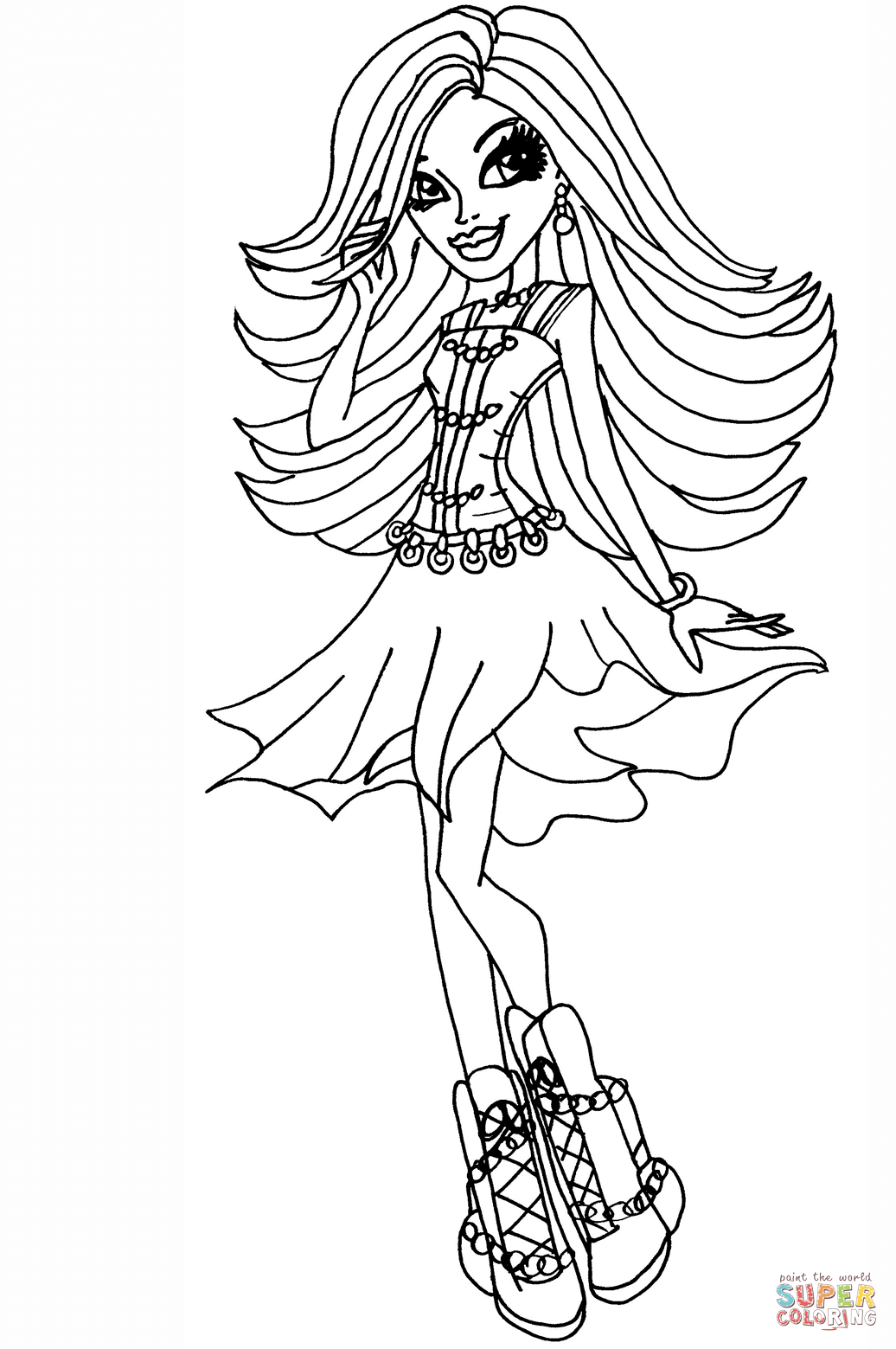 Cool spectra vondergeist coloring page free printable coloring pages