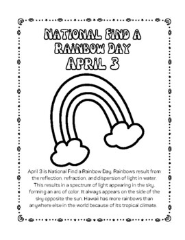 National find a rainbow day