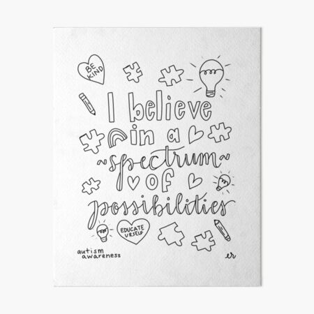 Spectrum of possibilities art board print for sale by emily russell