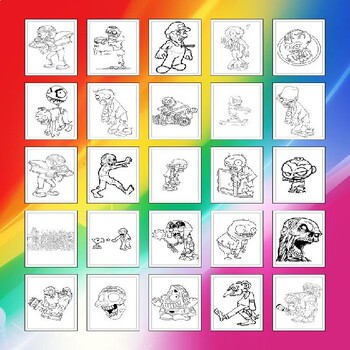 Unleash your creativity with our printable zombie coloring pages collection p
