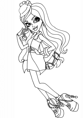 Ghouls night out spectra coloring page free printable coloring pages