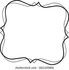 Borders frames coloring book drawing document stock vector royalty free
