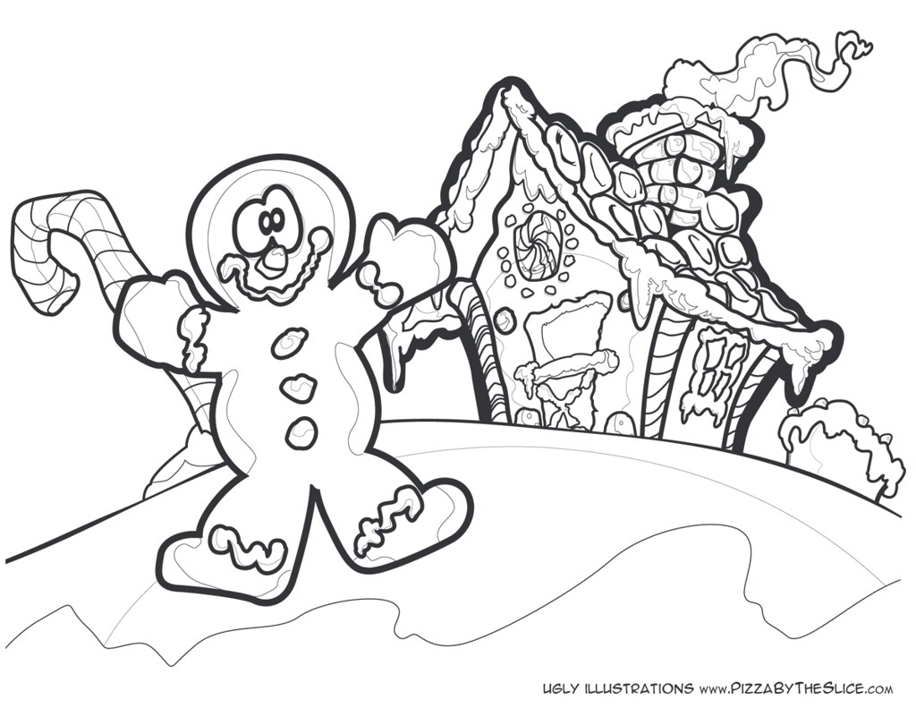 Gingerbreadman gingerbread house a kids color book paâ