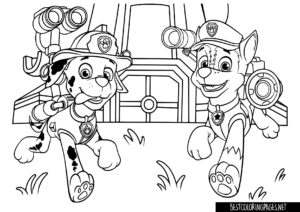 Paw patrol coloring pages
