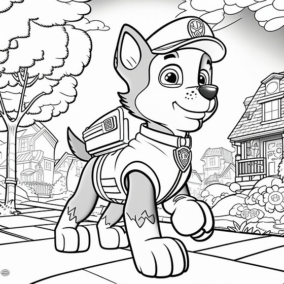 Chase paw patrol color all day