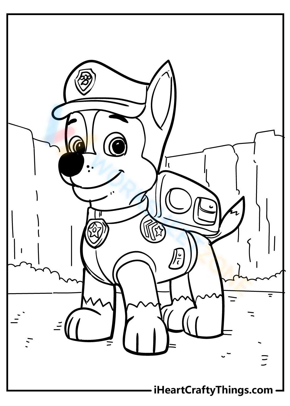 Our collection of free paw patrol coloring pages for kids