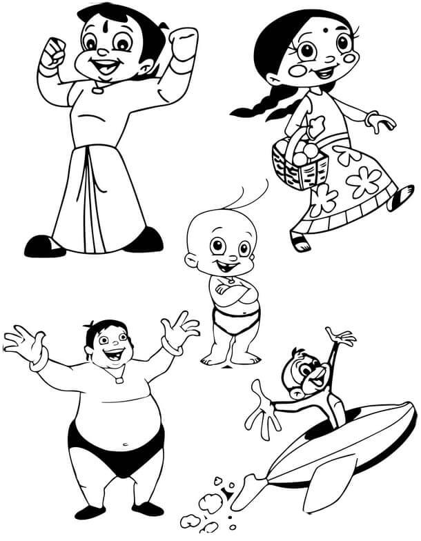 We are happy coloring page