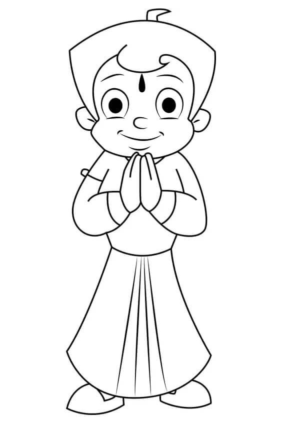 Coloring pages chhota bheem coloring page