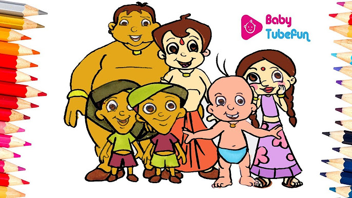 Coloring chhota bheem chota bheem coloring pages videos for kids