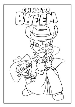 Printable chhota bheem coloring pages for creative adventures in dholakpur