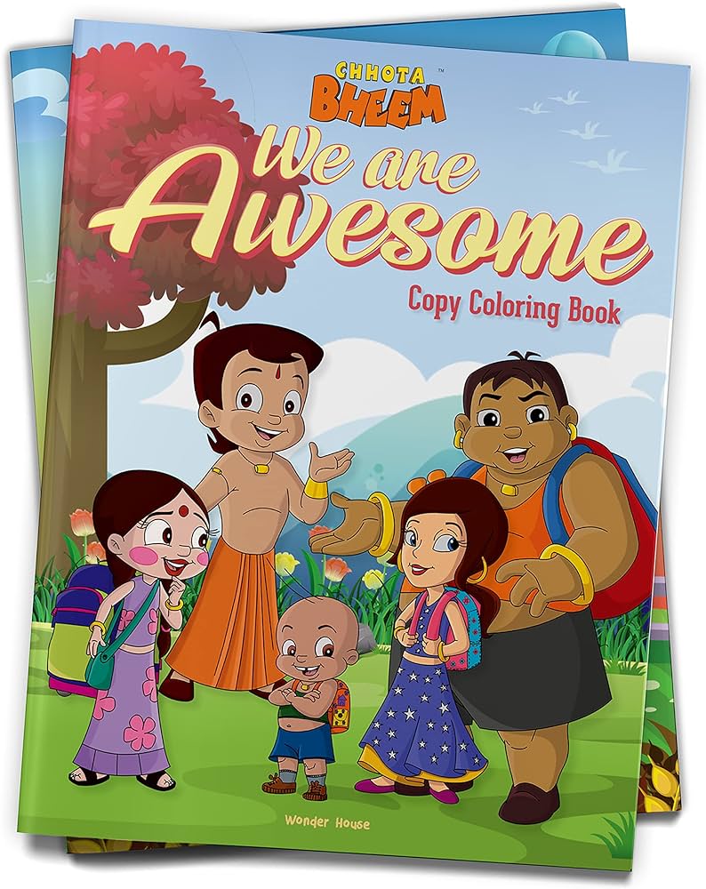 Chhota bheem we are awesome copy colorg book for kids wonder house books books