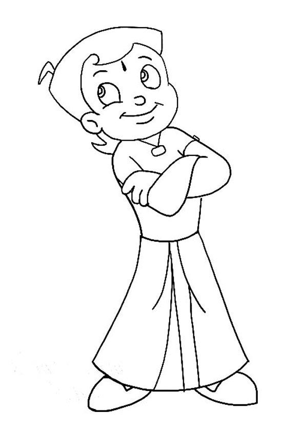 Chhota bheem colorg page for kids easy love drawgs butterfly art drawg cute easy drawgs