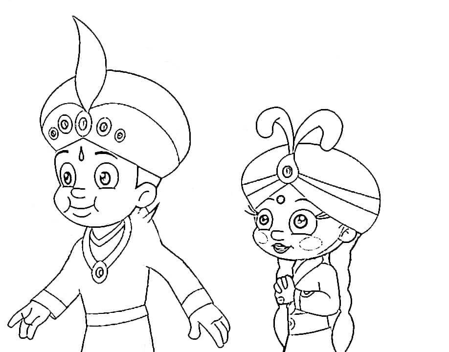 Chotta bheem coloring pages