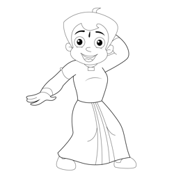 Chhota bheem coloring pages for kids printable free download