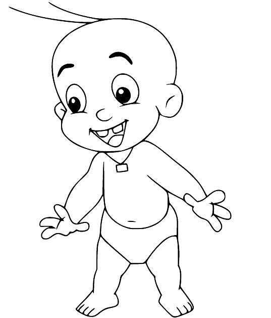 Chhota bheem coloring pages printable for free download