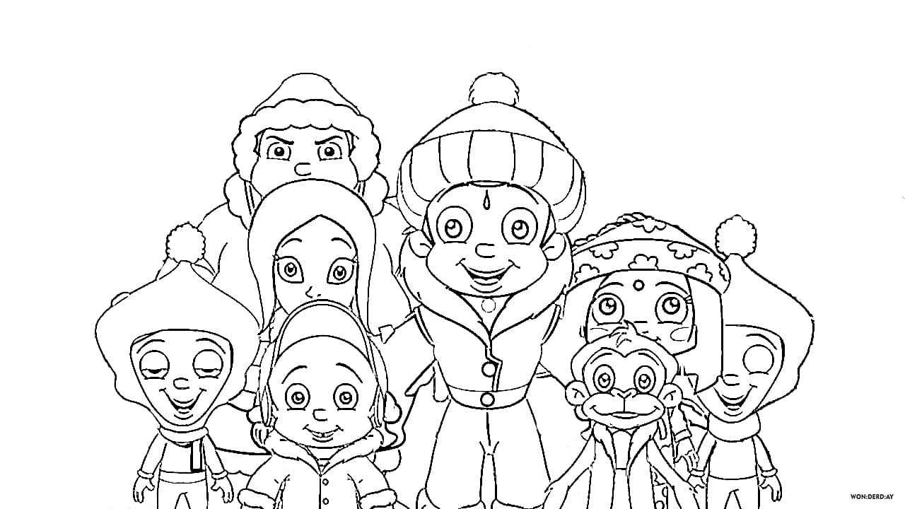 Chotta bheem coloring pages images free printable