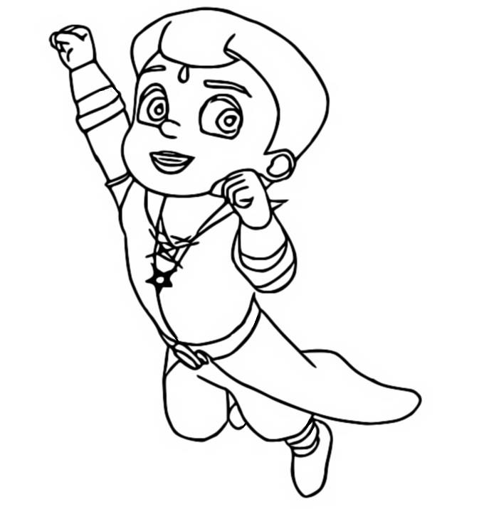 Coloring pages super bheem