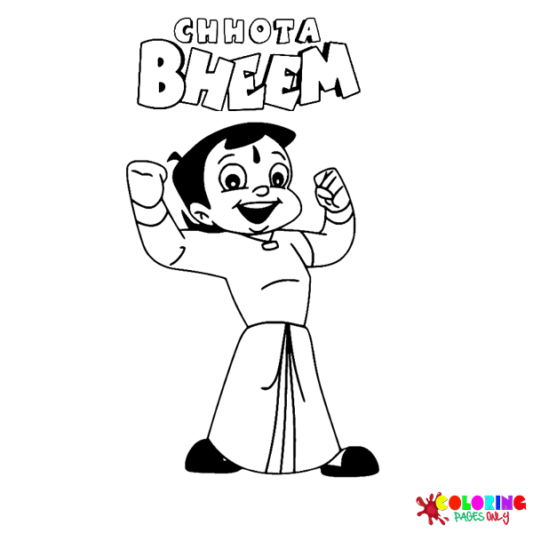 Chhota bheem coloring pages