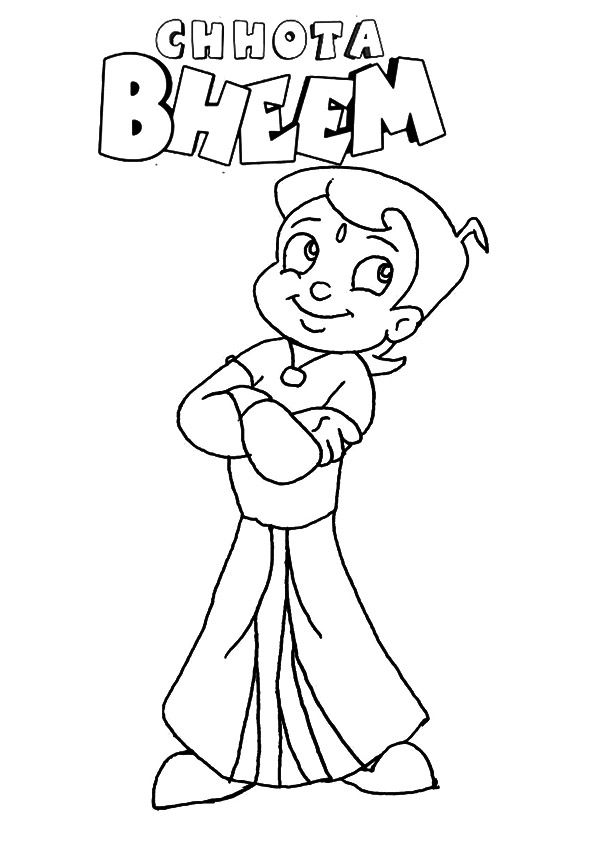 Free printable chhota bheem connect dots coloring picture assignment sheets pictures for child