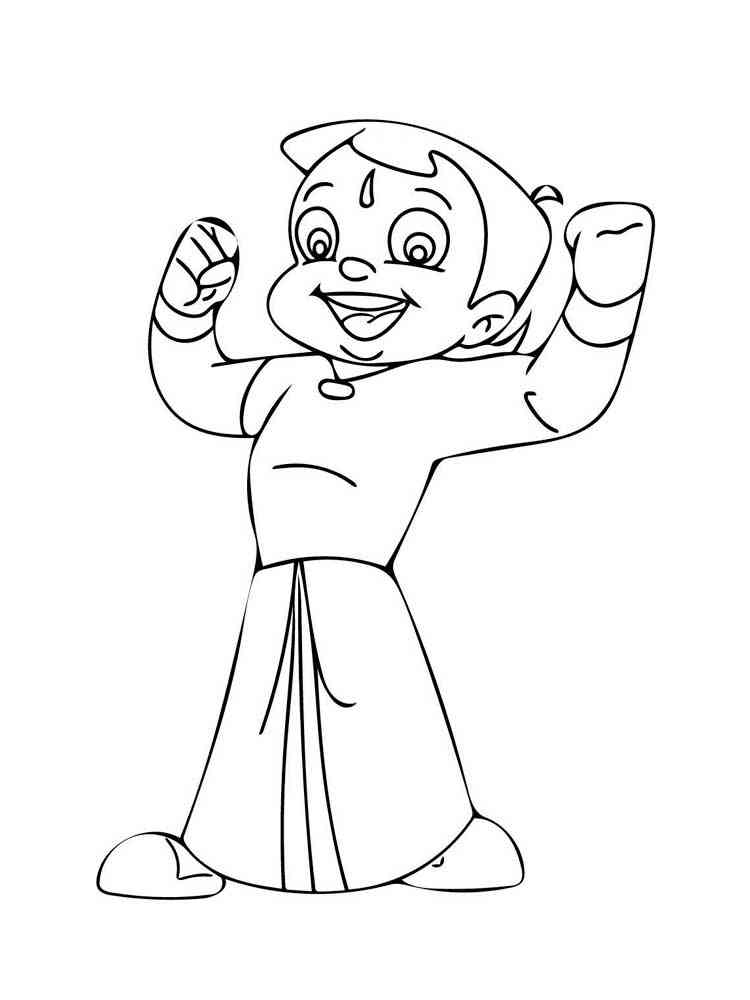 Chota bheem coloring pages